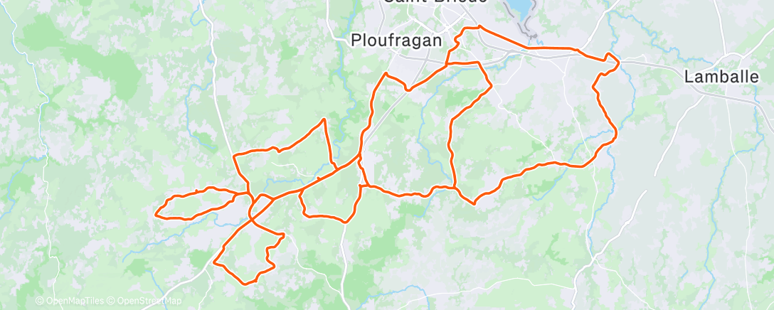 Карта физической активности (Morning Ride)