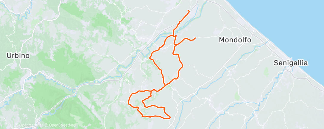 Map of the activity, Morning Ride