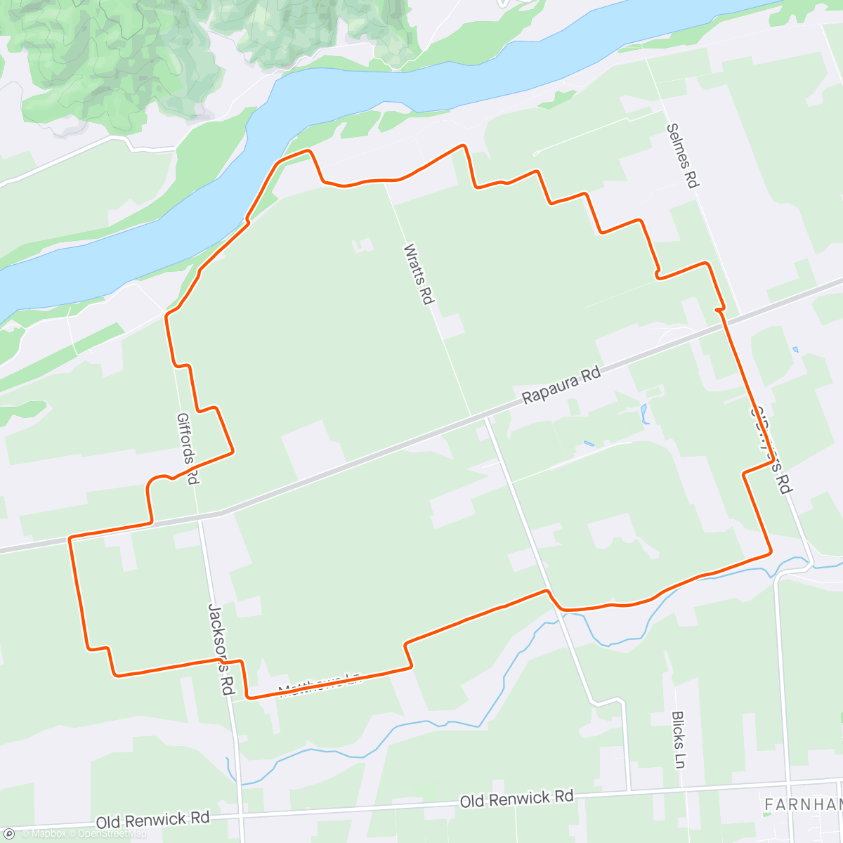 Map of the activity, St Clair Vineyard Half