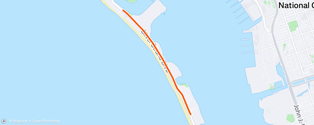 Map of the activity, Afternoon Run