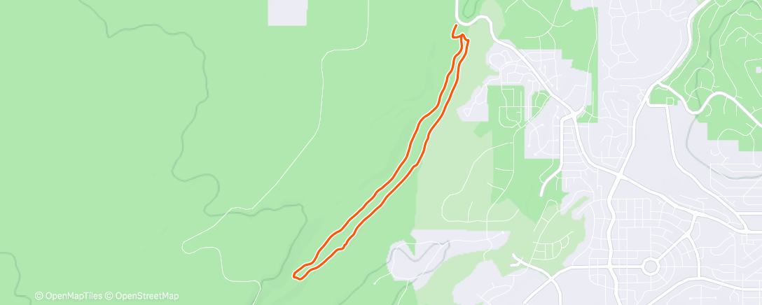 Map of the activity, Lunch Trail Run