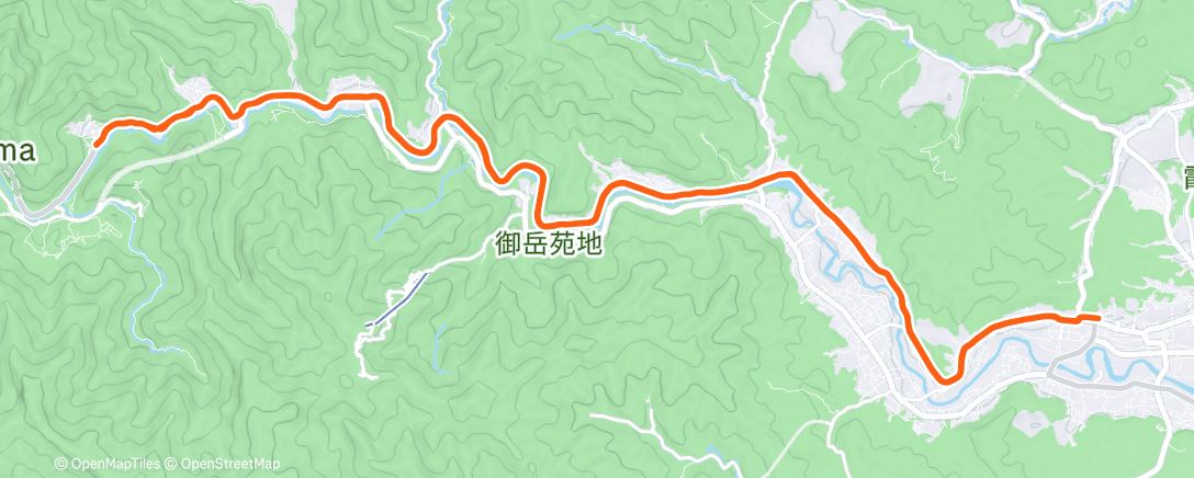 Map of the activity, Afternoon Ride