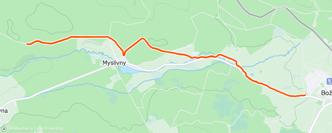 Map of the activity, Afternoon Nordic Ski