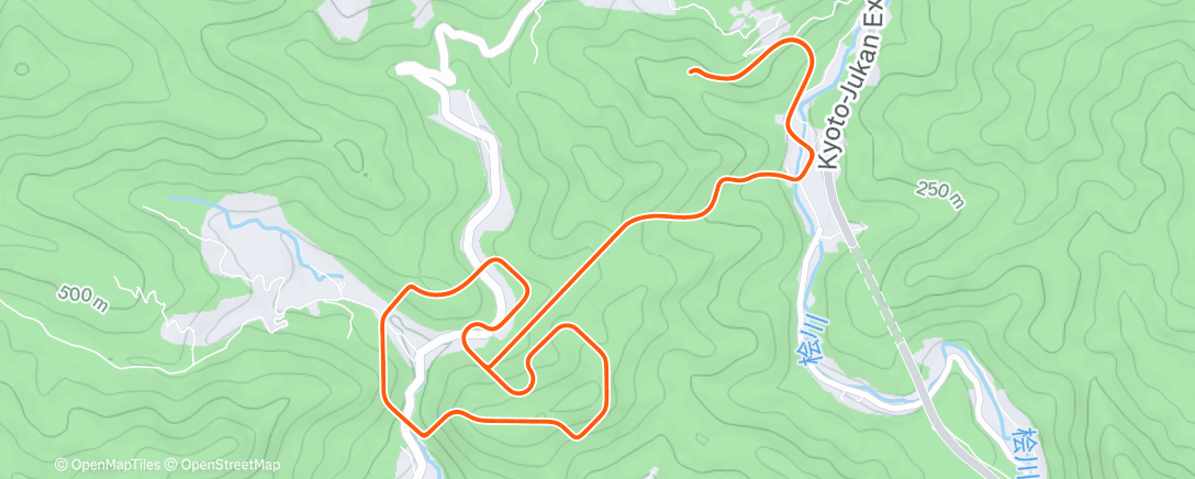 Map of the activity, MyWhoosh - Hikari Hills