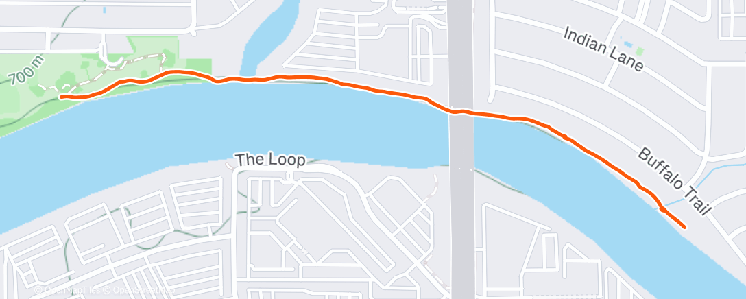 Map of the activity, Morning Walk