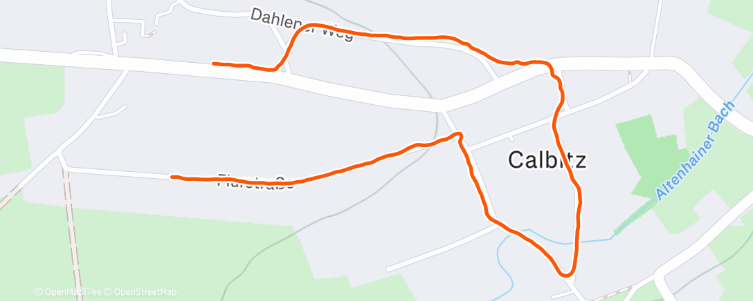 Карта физической активности (Spaziergang am Nachmittag)