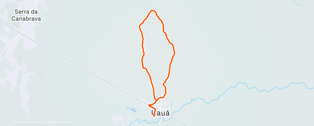 Map of the activity, Pedalada matinal