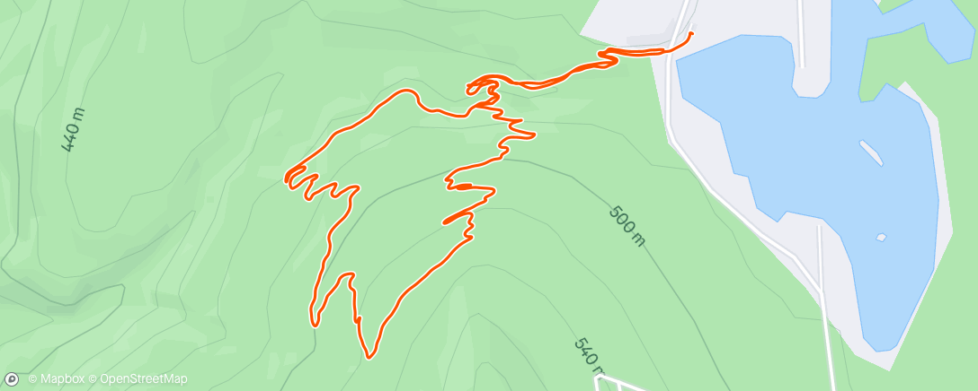 Map of the activity, Biking w Rossi