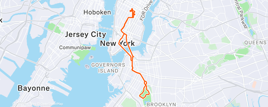 Map of the activity, Zwift - No Sleep Till Brooklyn in New York