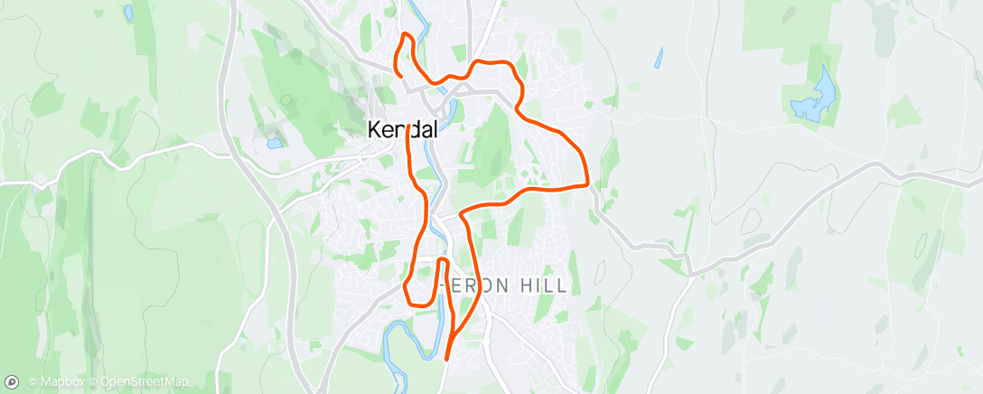 Mapa de la actividad, Kendal loop 🌤️