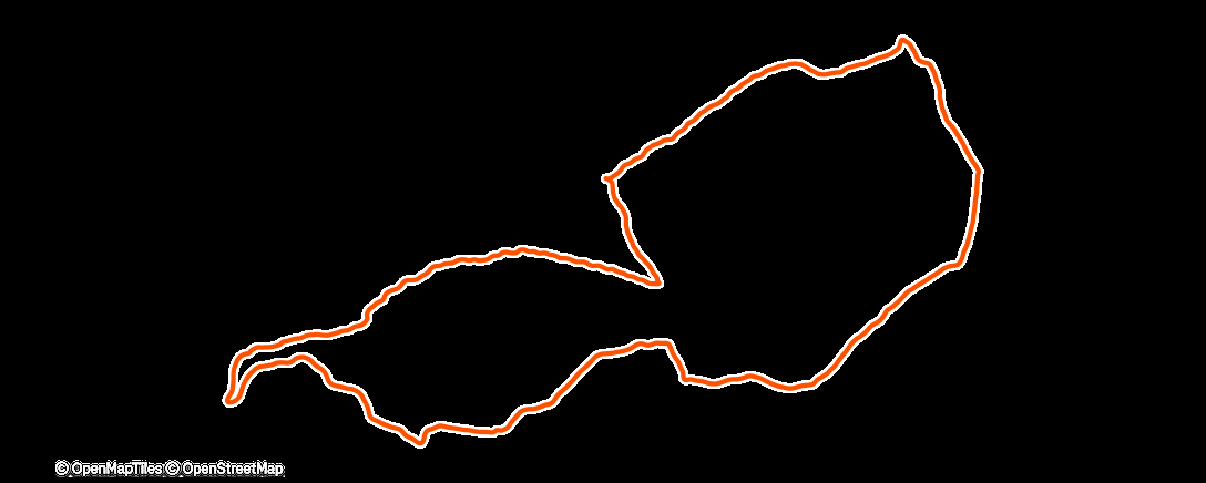 Map of the activity, Great Whernside alternative route run