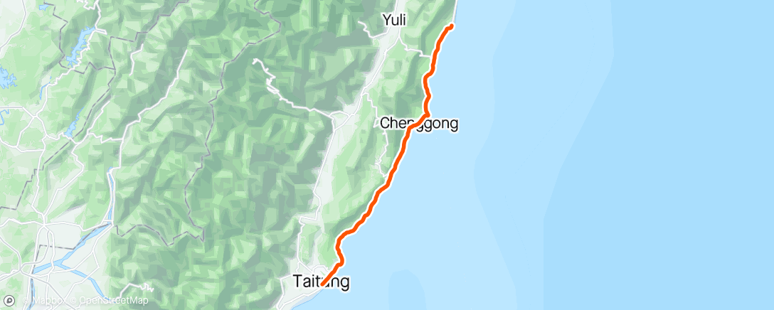 Mapa de la actividad (晨間騎乘)