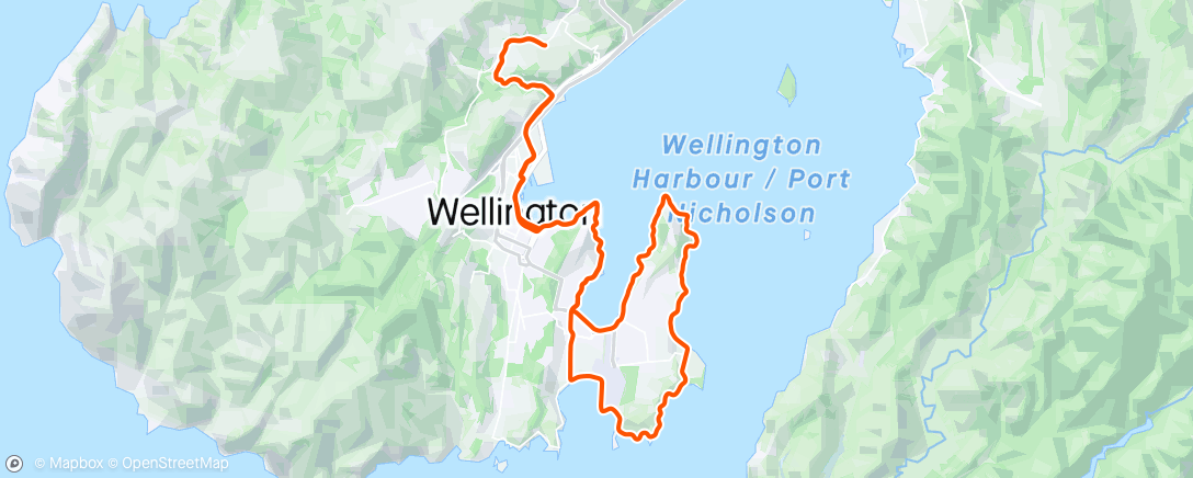 Map of the activity, Loop round the bays