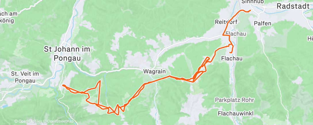 Map of the activity, Namiddagsessie alpineskiën