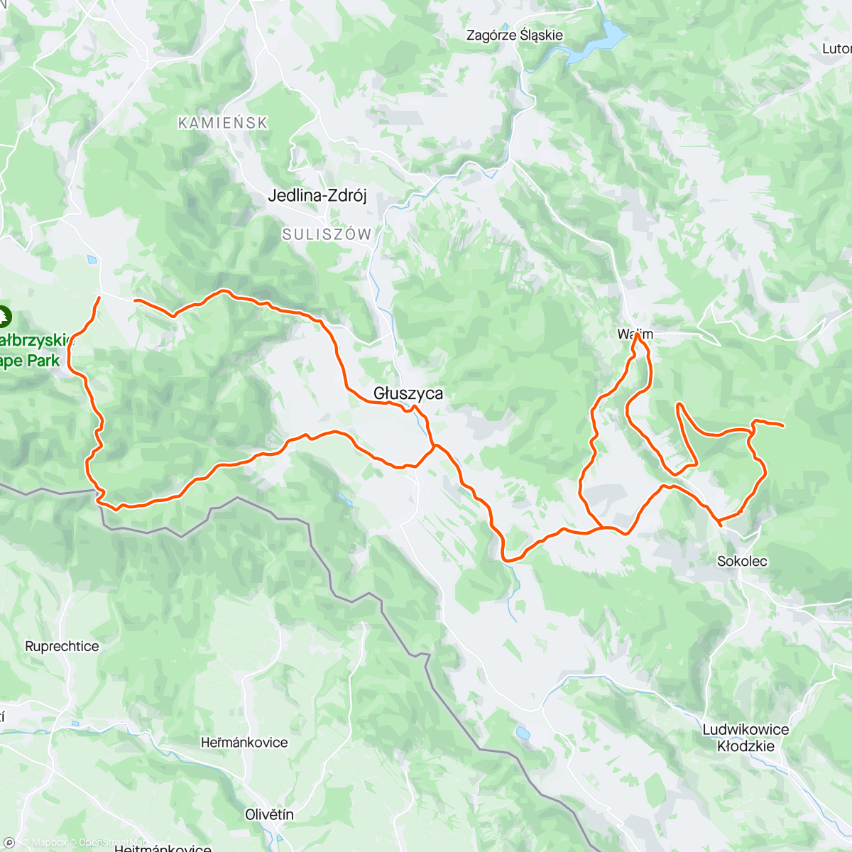 Map of the activity, Zimowa Wielka Sowa 🦉❄️