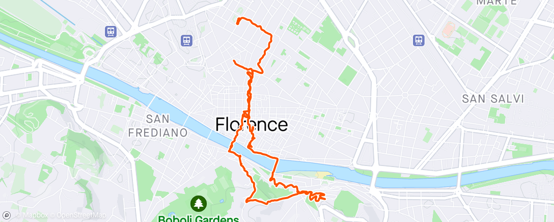 Mapa da atividade, Firenze 2