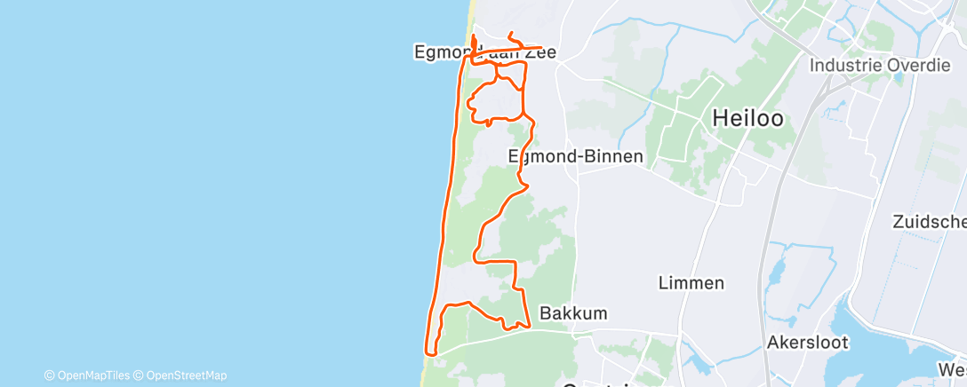 Map of the activity, Halve van Egmond