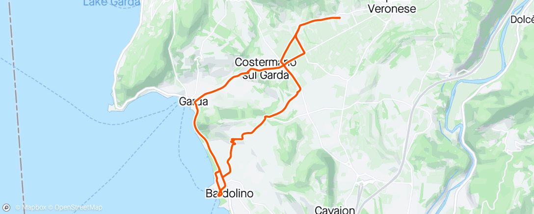 Map of the activity, Giro ditalia - secondo giorno 2024