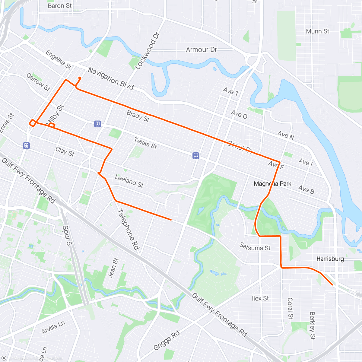 Map of the activity, Wellness on Wheel's Community Ride
