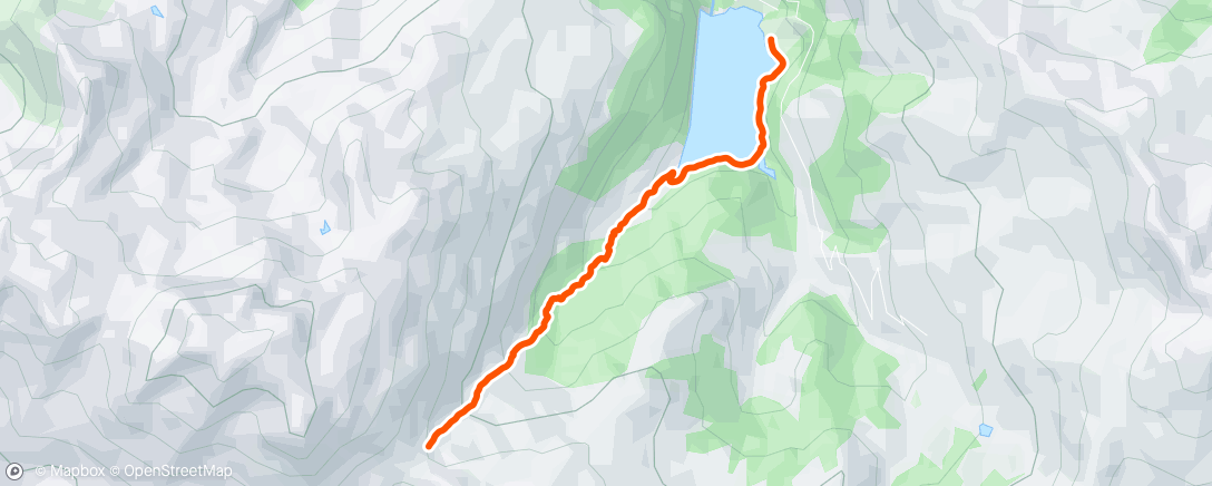 Map of the activity, Lunch Trail Run