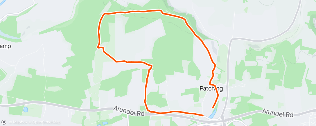 Map of the activity, Arunners Long Run - World’s End