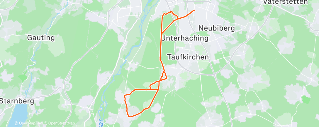 Map of the activity, Radfahren