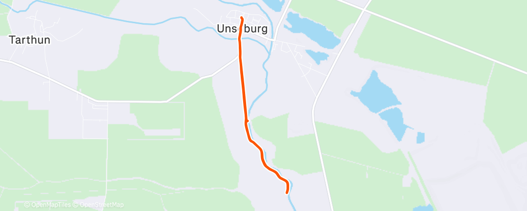 Map of the activity, Spaziergang am Nachmittag