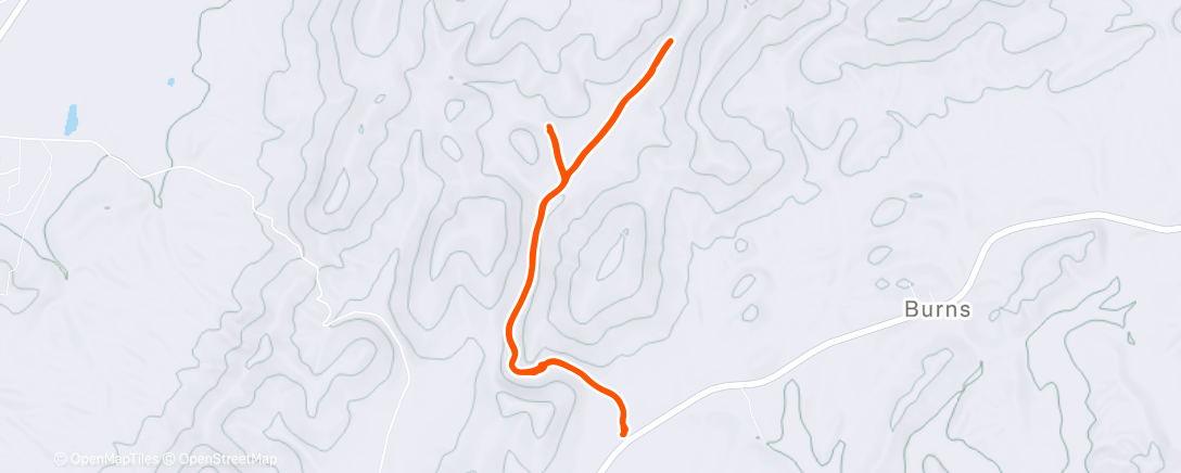 Map of the activity, Morning Hike