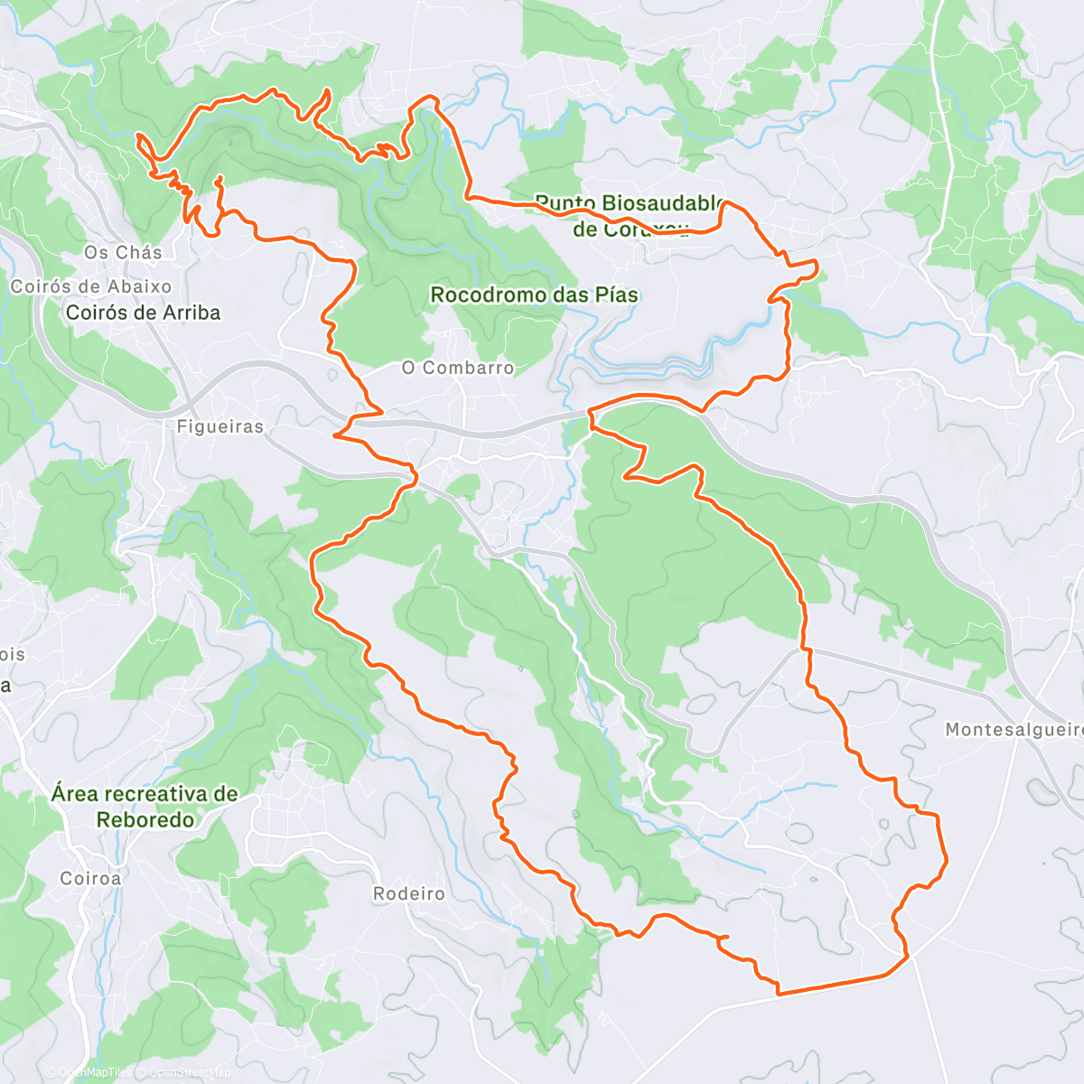 Map of the activity, 26 Diciembre