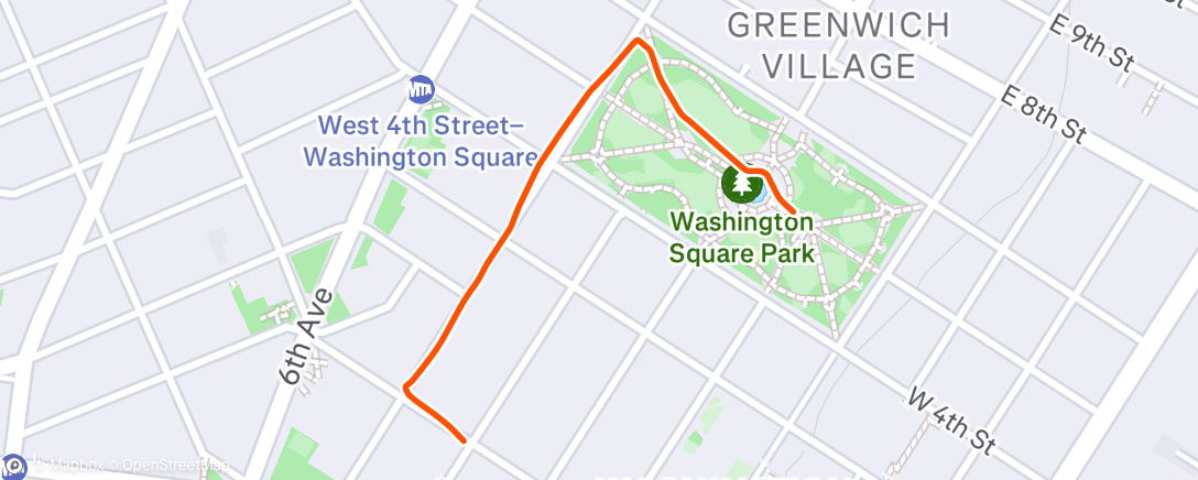 Map of the activity, Afternoon Walk