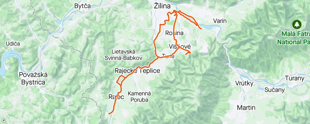 Map of the activity, Cesta svižnejšie