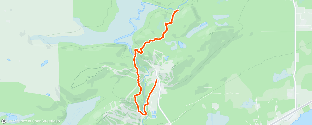 Map of the activity, Evening Hike w/Marlie