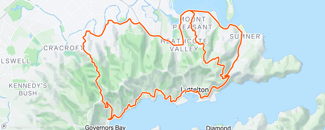 Mapa de la actividad (Cycling)
