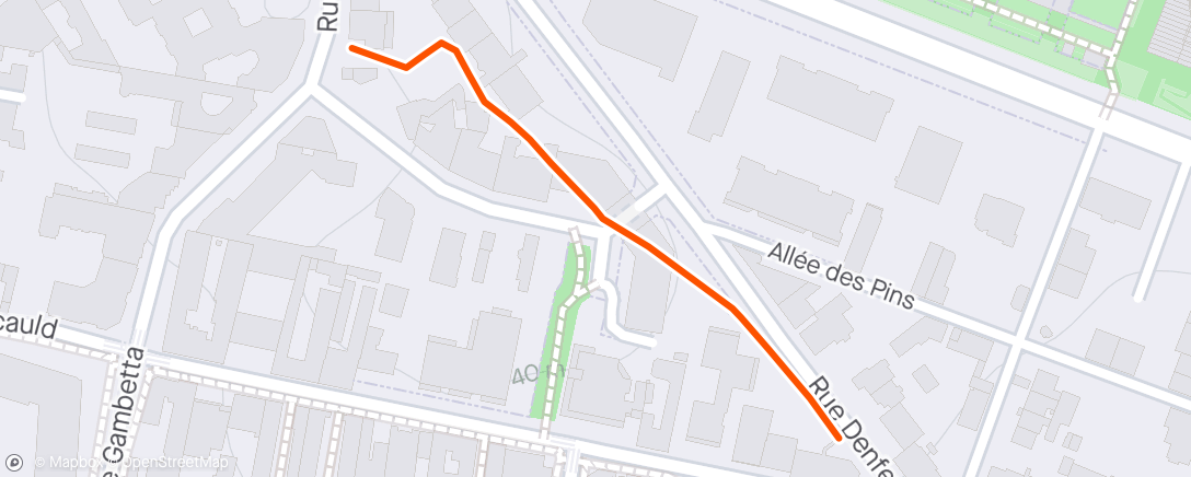 Karte der Aktivität „Afternoon Run”
