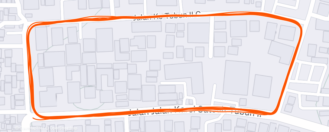 Map of the activity, Morning Run