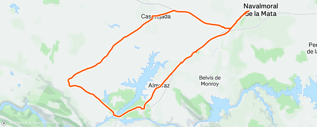 Map of the activity, Afternoon Ride