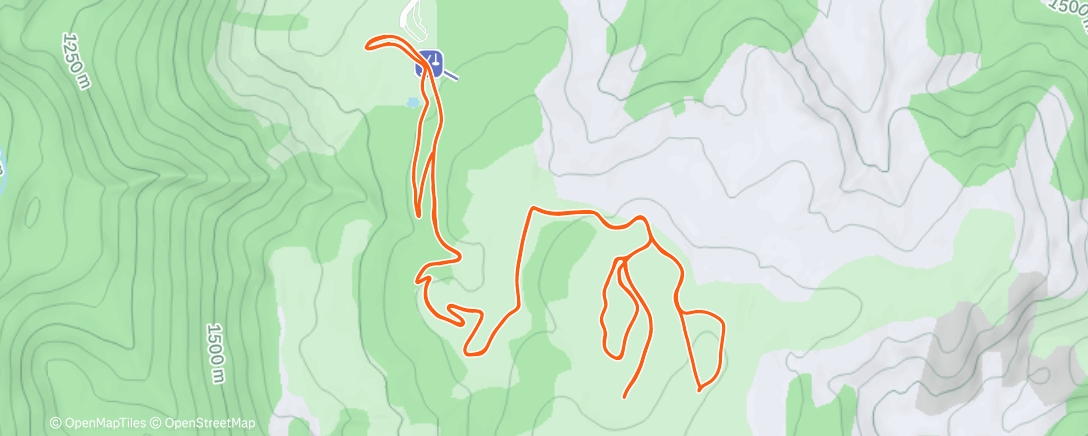 Map of the activity, Skating Beille #6