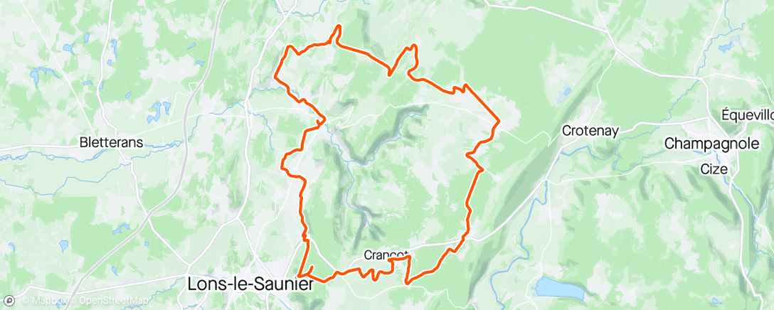 「Strade bianche du 1er plateau 😁😍😍🐄🐄🐄」活動的地圖