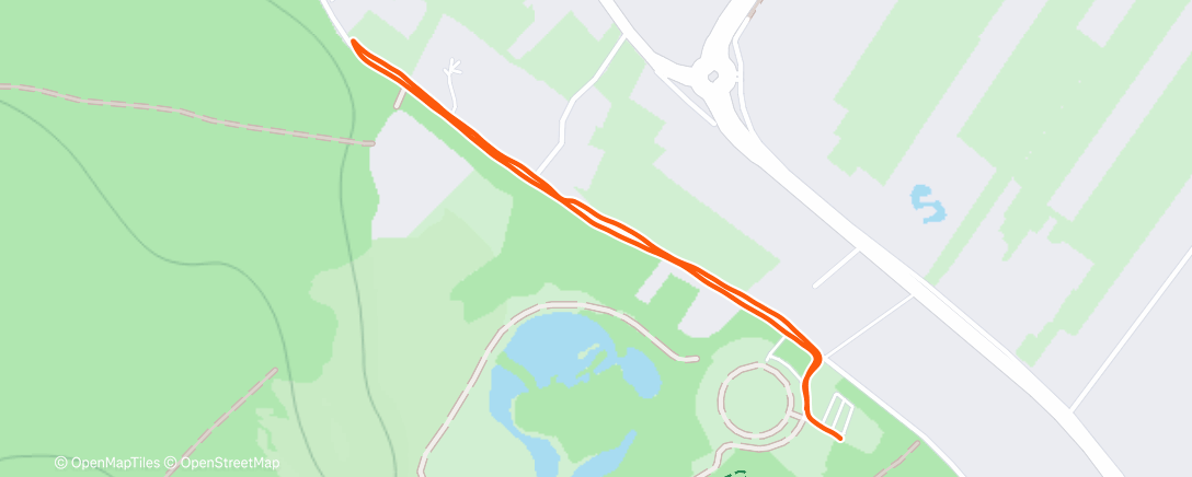 Map of the activity, Afternoon Run