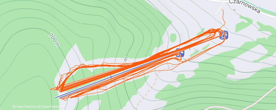 Map of the activity, Afternoon Alpine Ski