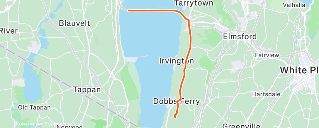 Map of the activity, Morning Run