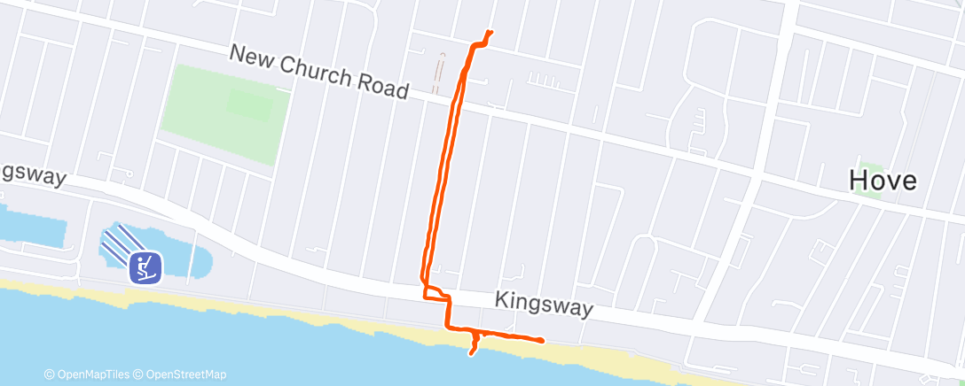 Map of the activity, Morning Walk