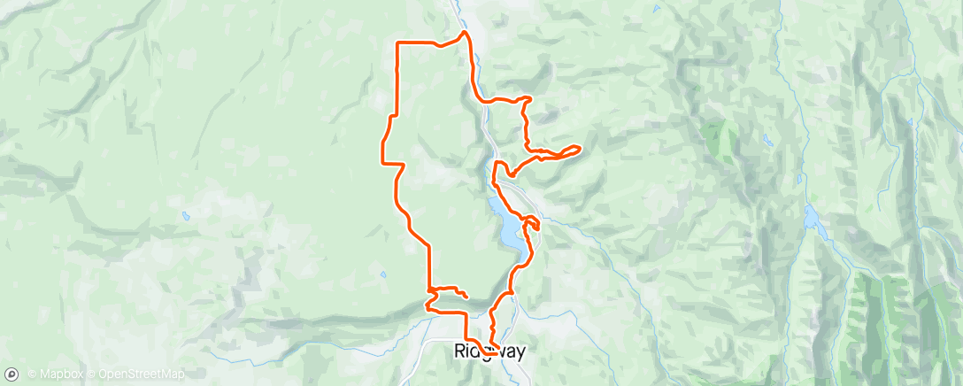 Map of the activity, Ridgway Roubaix!
