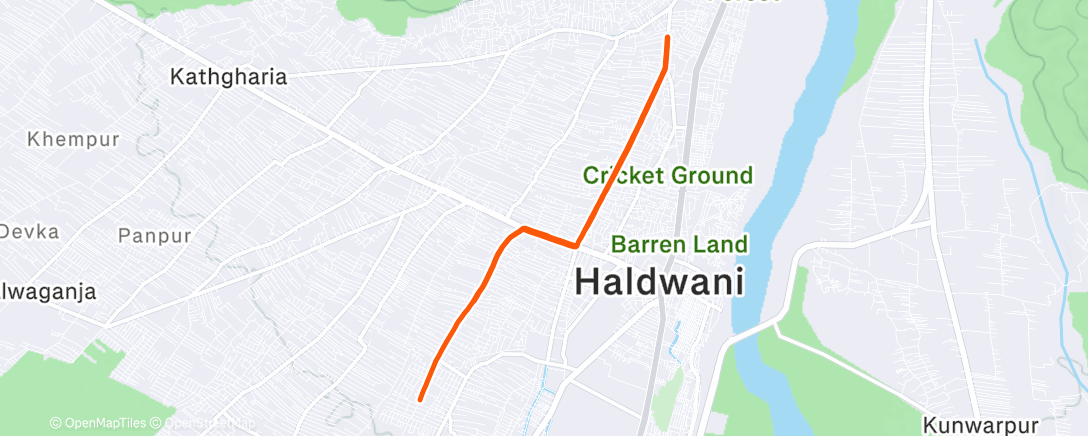 Карта физической активности (Morning Run)