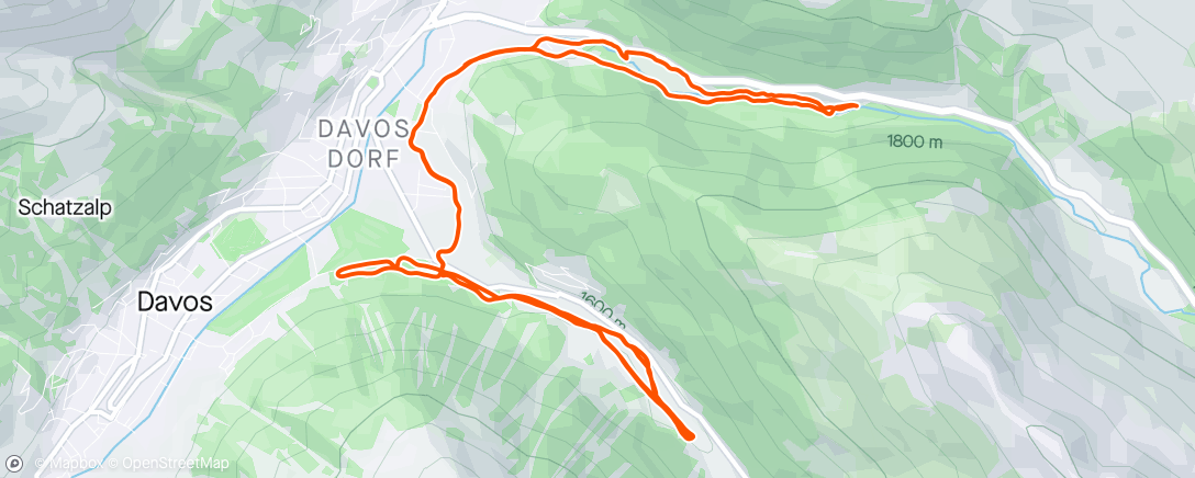 Map of the activity, Ski Nordisch zur Mittagszeit