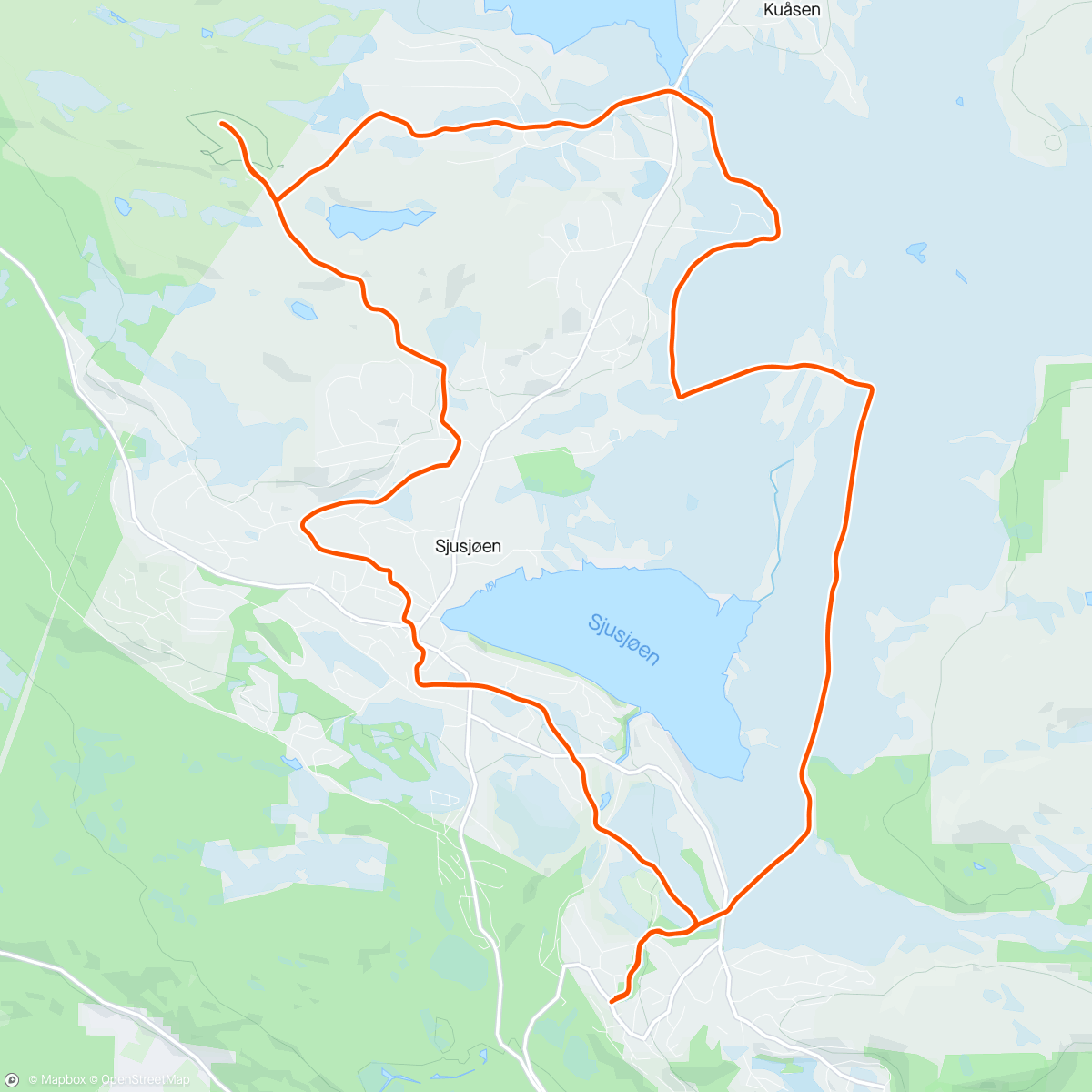 Map of the activity, Lunkefjell m Marianne👌
