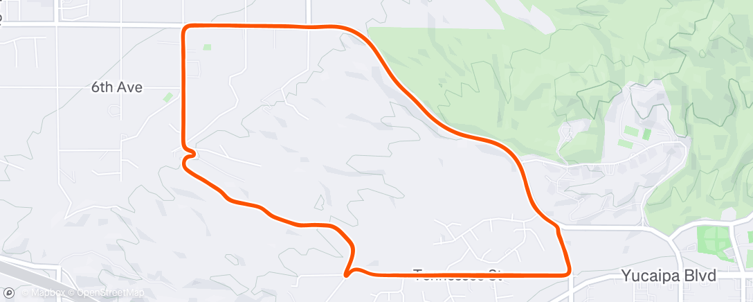 Map of the activity, Redlands Classic stage 1