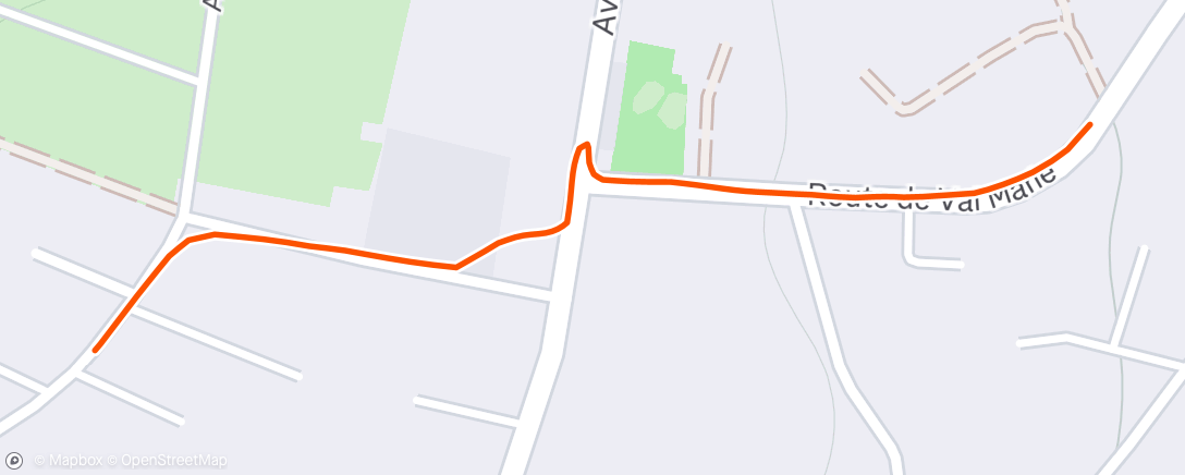 Map of the activity, Afternoon Walk