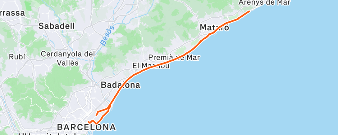 Map of the activity, Morning Ride