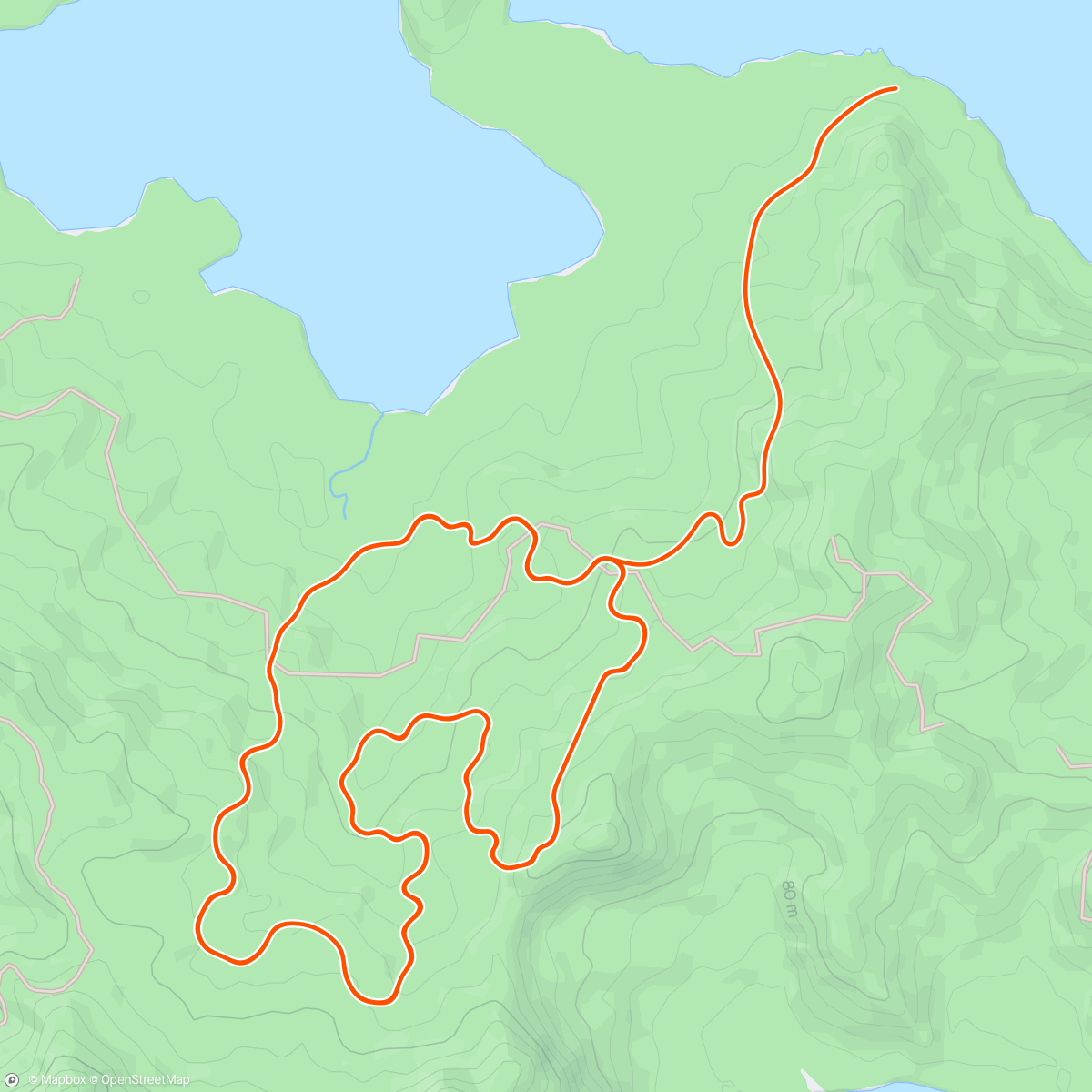 Map of the activity, Zwift -  3x10 (30/15) i5 in Watopia